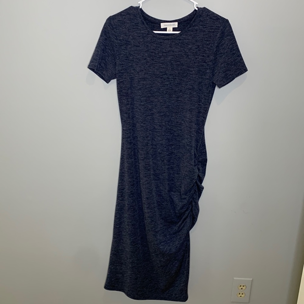 Treasure & Bond Navy Midi Dress